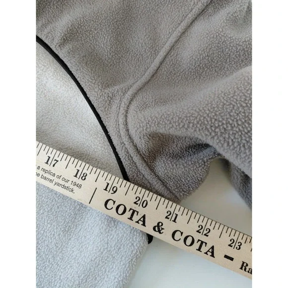 Vintage Lands' End Fleece Jacket Size M 10-12 Womens Beige Brown Full Zip - Picture 4 of 7